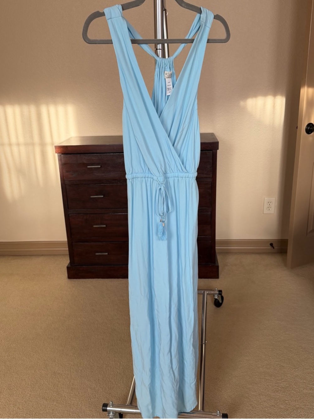 l*space Sky Blue Maxi Dress Cover Up S